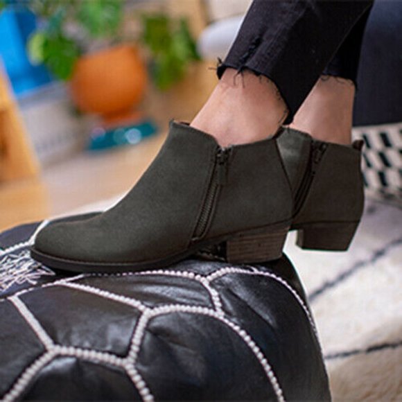 brie zip ankle bootie